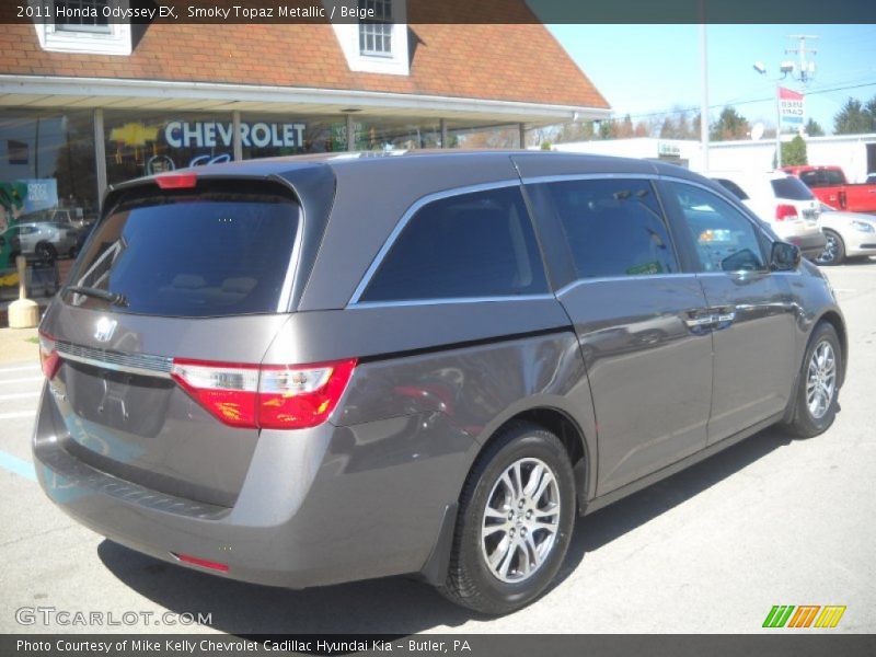 Smoky Topaz Metallic / Beige 2011 Honda Odyssey EX