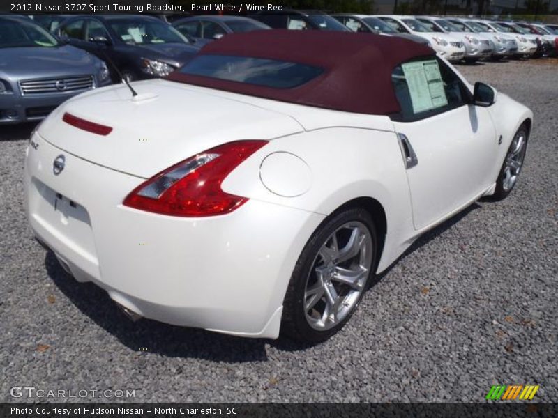 Pearl White / Wine Red 2012 Nissan 370Z Sport Touring Roadster