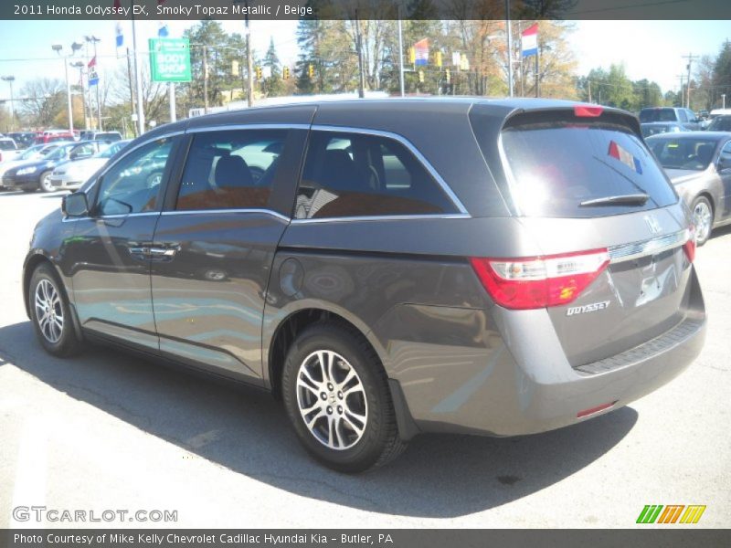 Smoky Topaz Metallic / Beige 2011 Honda Odyssey EX