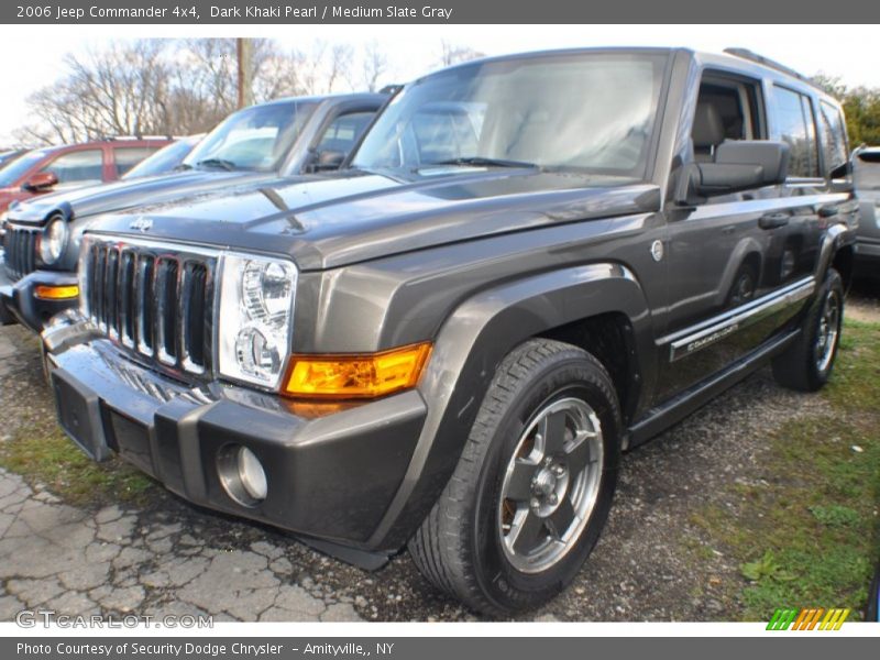 Dark Khaki Pearl / Medium Slate Gray 2006 Jeep Commander 4x4