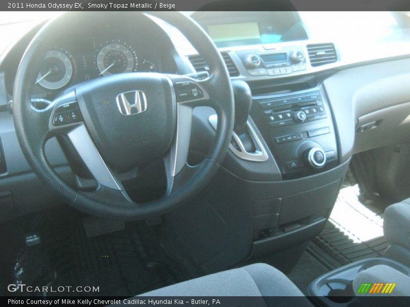 Smoky Topaz Metallic / Beige 2011 Honda Odyssey EX