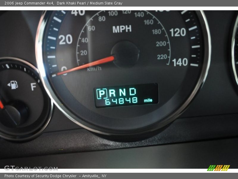 Dark Khaki Pearl / Medium Slate Gray 2006 Jeep Commander 4x4