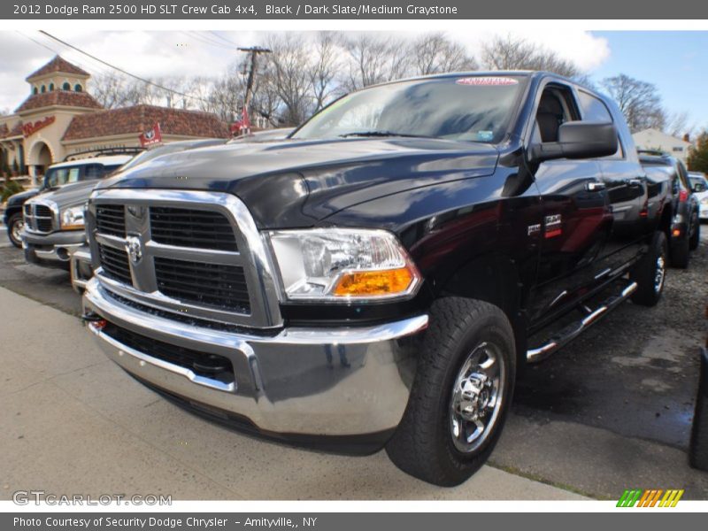 Black / Dark Slate/Medium Graystone 2012 Dodge Ram 2500 HD SLT Crew Cab 4x4