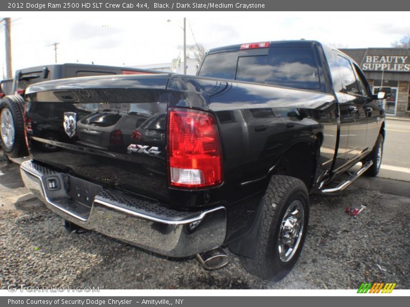 Black / Dark Slate/Medium Graystone 2012 Dodge Ram 2500 HD SLT Crew Cab 4x4
