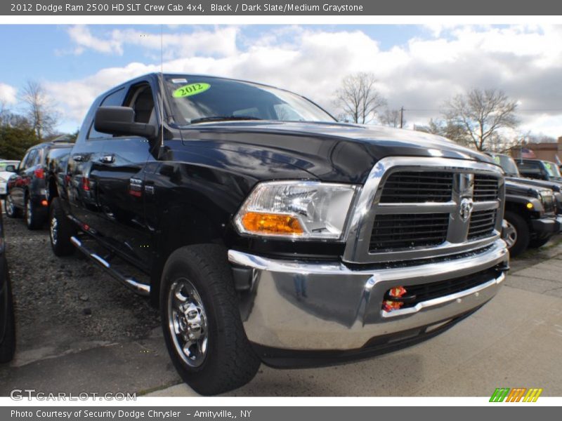 Black / Dark Slate/Medium Graystone 2012 Dodge Ram 2500 HD SLT Crew Cab 4x4