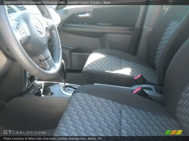 Sunlight Copper Metallic / Black 2009 Suzuki SX4 Crossover Technology AWD