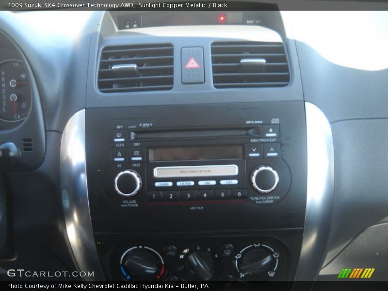 Sunlight Copper Metallic / Black 2009 Suzuki SX4 Crossover Technology AWD