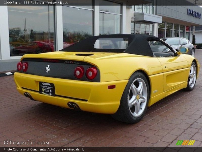 Yellow / Black 1999 Ferrari 355 F1 Spider