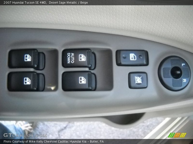 Desert Sage Metallic / Beige 2007 Hyundai Tucson SE 4WD