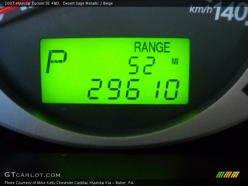 Desert Sage Metallic / Beige 2007 Hyundai Tucson SE 4WD