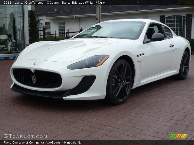 Bianco Eldorado (White) / Nero 2012 Maserati GranTurismo MC Coupe
