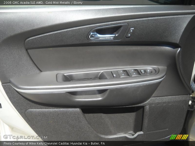 Gold Mist Metallic / Ebony 2008 GMC Acadia SLE AWD