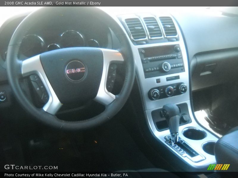 Gold Mist Metallic / Ebony 2008 GMC Acadia SLE AWD