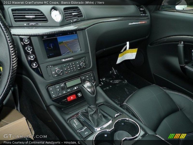 Bianco Eldorado (White) / Nero 2012 Maserati GranTurismo MC Coupe