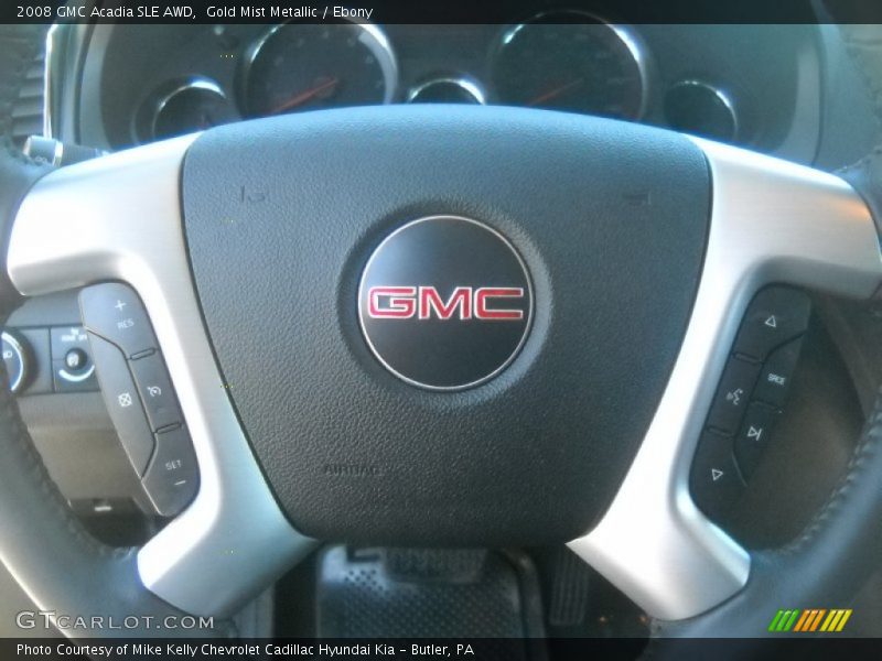 Gold Mist Metallic / Ebony 2008 GMC Acadia SLE AWD