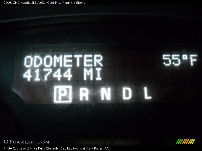 Gold Mist Metallic / Ebony 2008 GMC Acadia SLE AWD