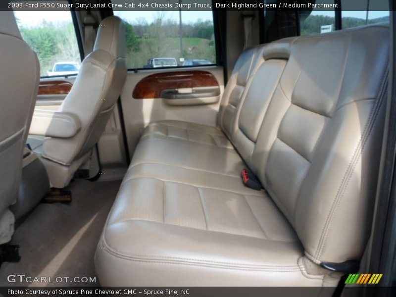  2003 F550 Super Duty Lariat Crew Cab 4x4 Chassis Dump Truck Medium Parchment Interior