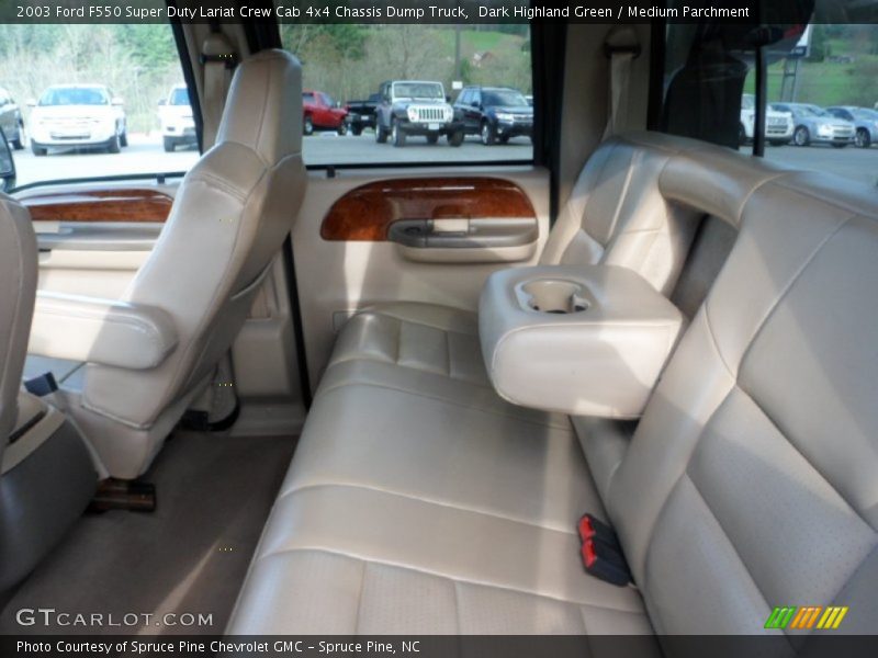  2003 F550 Super Duty Lariat Crew Cab 4x4 Chassis Dump Truck Medium Parchment Interior