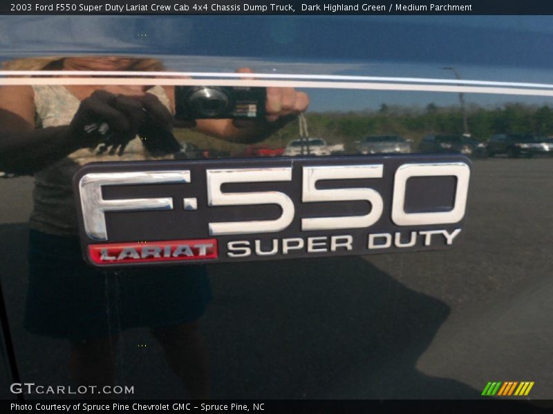  2003 F550 Super Duty Lariat Crew Cab 4x4 Chassis Dump Truck Logo