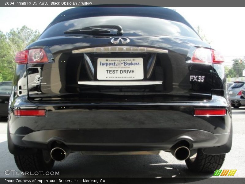 Black Obsidian / Willow 2004 Infiniti FX 35 AWD
