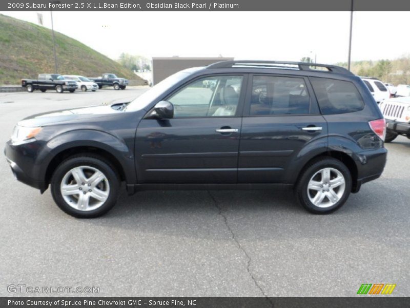 Obsidian Black Pearl / Platinum 2009 Subaru Forester 2.5 X L.L.Bean Edition