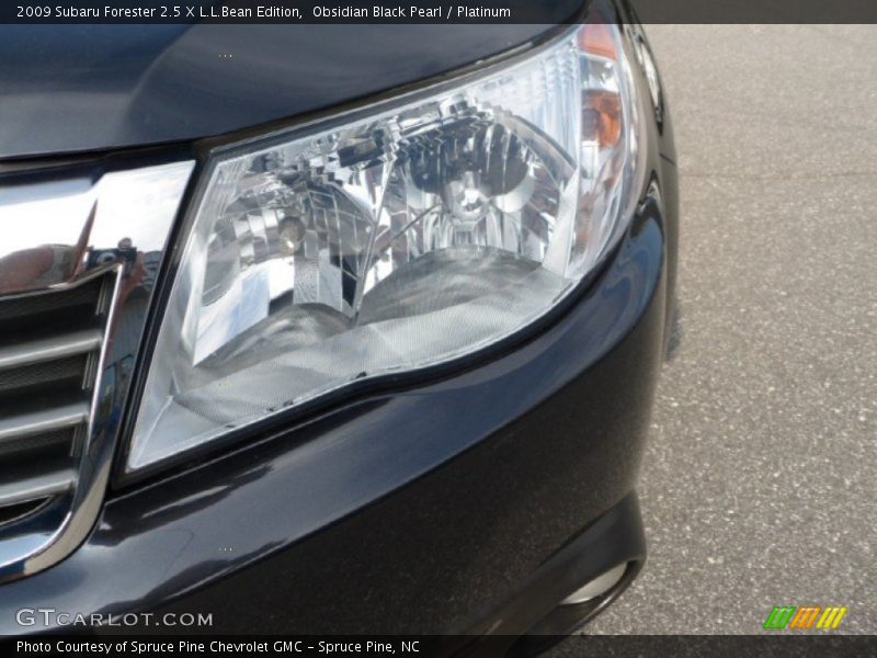 Obsidian Black Pearl / Platinum 2009 Subaru Forester 2.5 X L.L.Bean Edition
