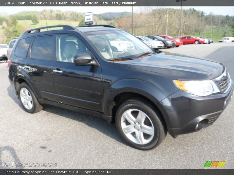 Obsidian Black Pearl / Platinum 2009 Subaru Forester 2.5 X L.L.Bean Edition