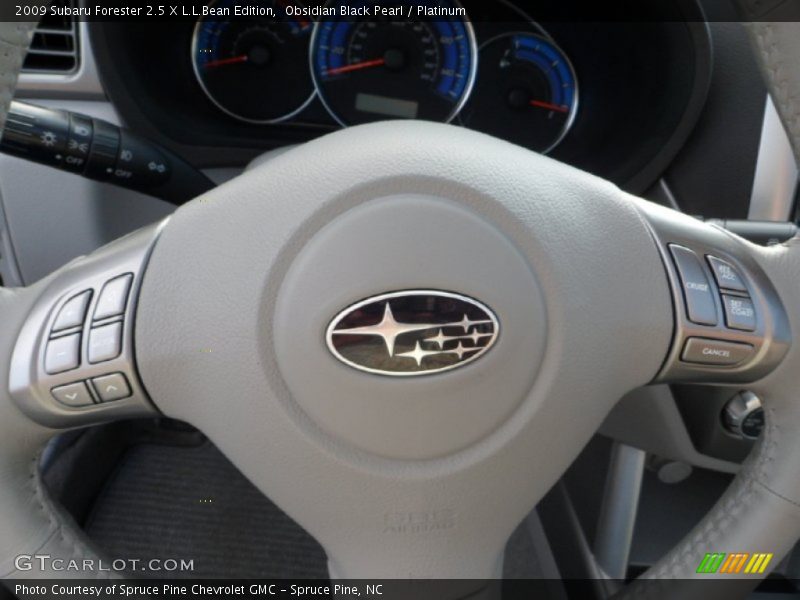 Obsidian Black Pearl / Platinum 2009 Subaru Forester 2.5 X L.L.Bean Edition