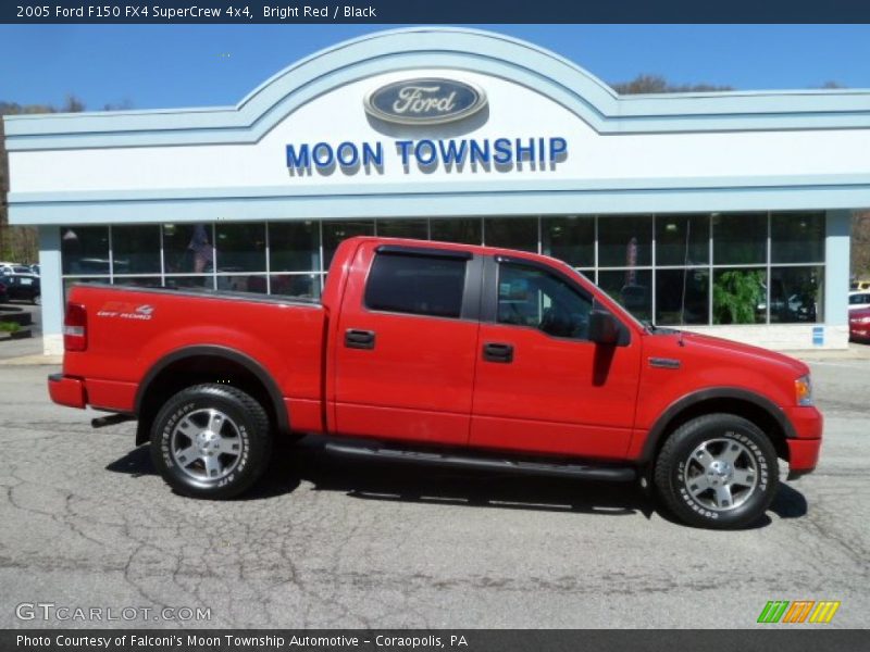 Bright Red / Black 2005 Ford F150 FX4 SuperCrew 4x4