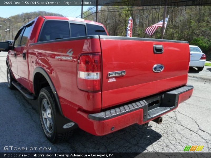 Bright Red / Black 2005 Ford F150 FX4 SuperCrew 4x4