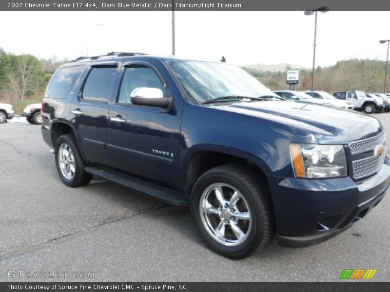 Dark Blue Metallic / Dark Titanium/Light Titanium 2007 Chevrolet Tahoe LTZ 4x4