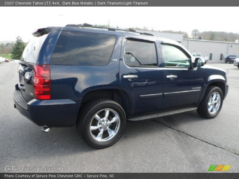 Dark Blue Metallic / Dark Titanium/Light Titanium 2007 Chevrolet Tahoe LTZ 4x4