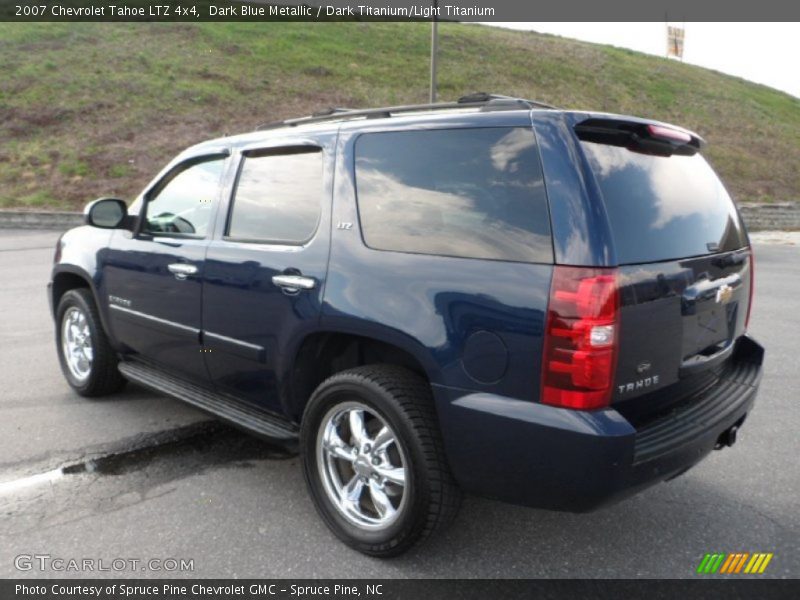 Dark Blue Metallic / Dark Titanium/Light Titanium 2007 Chevrolet Tahoe LTZ 4x4