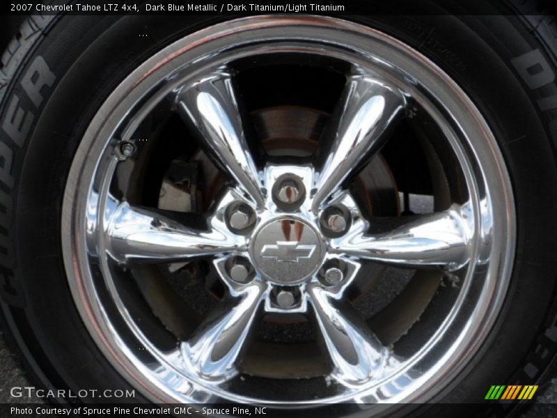 Dark Blue Metallic / Dark Titanium/Light Titanium 2007 Chevrolet Tahoe LTZ 4x4