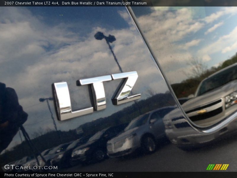 Dark Blue Metallic / Dark Titanium/Light Titanium 2007 Chevrolet Tahoe LTZ 4x4