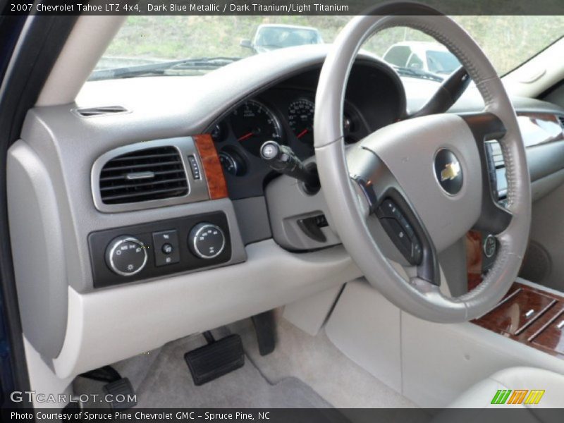 Dark Blue Metallic / Dark Titanium/Light Titanium 2007 Chevrolet Tahoe LTZ 4x4