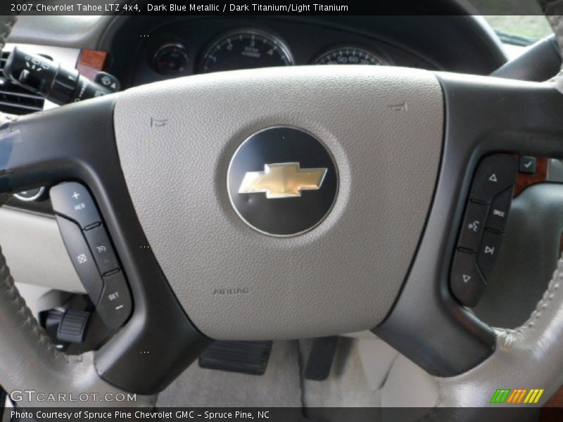 Dark Blue Metallic / Dark Titanium/Light Titanium 2007 Chevrolet Tahoe LTZ 4x4