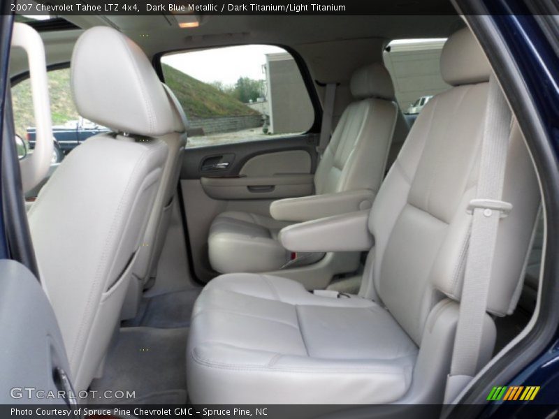 Dark Blue Metallic / Dark Titanium/Light Titanium 2007 Chevrolet Tahoe LTZ 4x4
