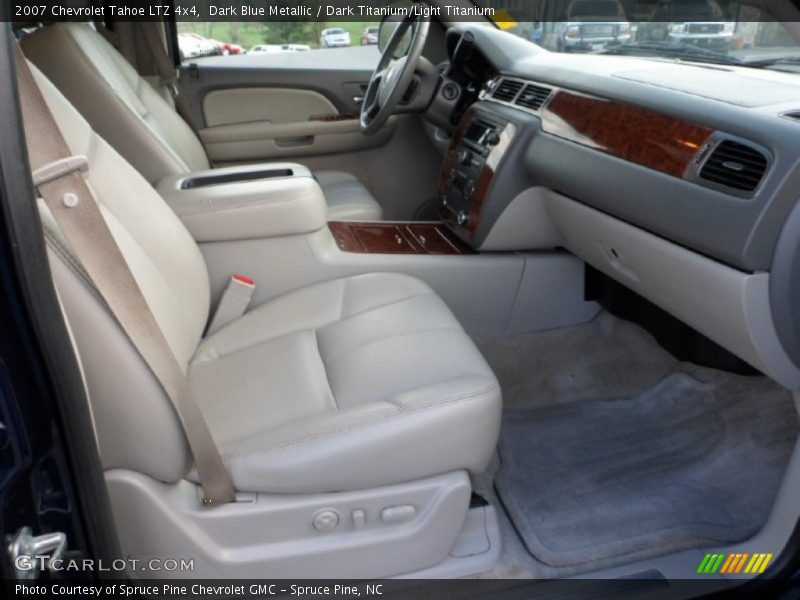 Dark Blue Metallic / Dark Titanium/Light Titanium 2007 Chevrolet Tahoe LTZ 4x4