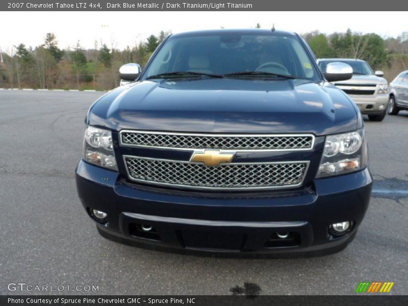 Dark Blue Metallic / Dark Titanium/Light Titanium 2007 Chevrolet Tahoe LTZ 4x4