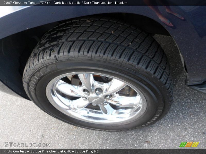 Dark Blue Metallic / Dark Titanium/Light Titanium 2007 Chevrolet Tahoe LTZ 4x4