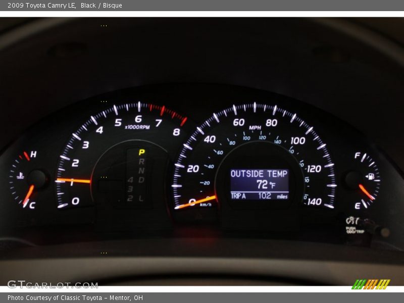 Black / Bisque 2009 Toyota Camry LE