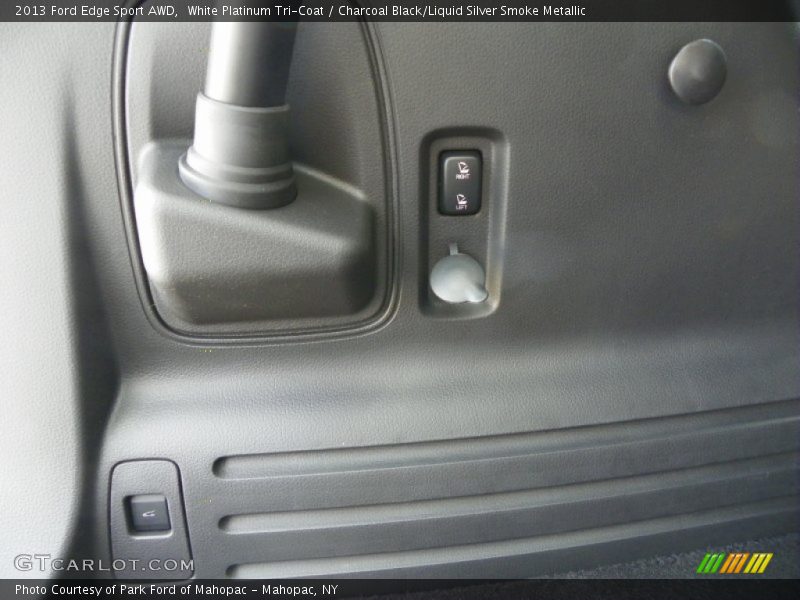 White Platinum Tri-Coat / Charcoal Black/Liquid Silver Smoke Metallic 2013 Ford Edge Sport AWD