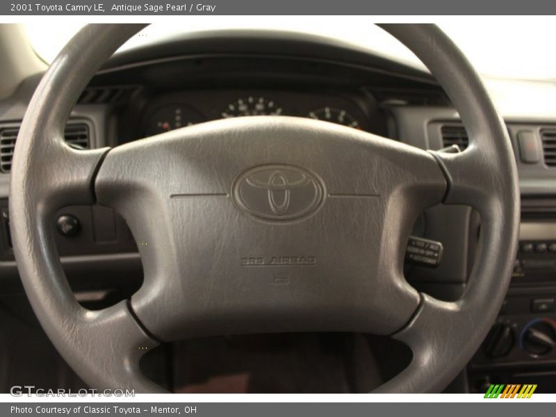 Antique Sage Pearl / Gray 2001 Toyota Camry LE