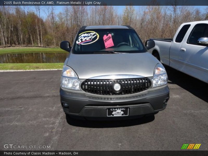 Platinum Metallic / Light Gray 2005 Buick Rendezvous CX AWD