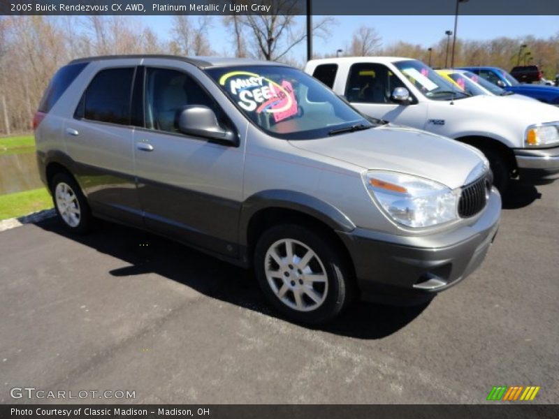 Platinum Metallic / Light Gray 2005 Buick Rendezvous CX AWD