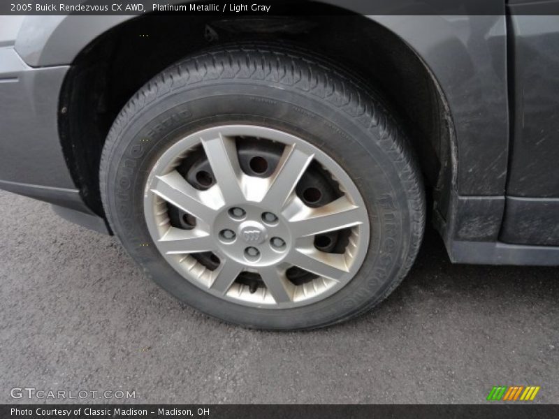 Platinum Metallic / Light Gray 2005 Buick Rendezvous CX AWD