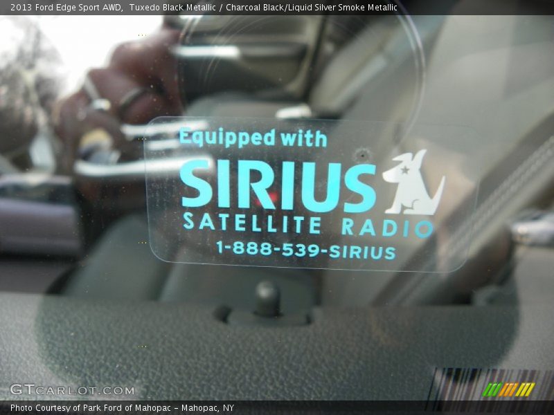 Tuxedo Black Metallic / Charcoal Black/Liquid Silver Smoke Metallic 2013 Ford Edge Sport AWD