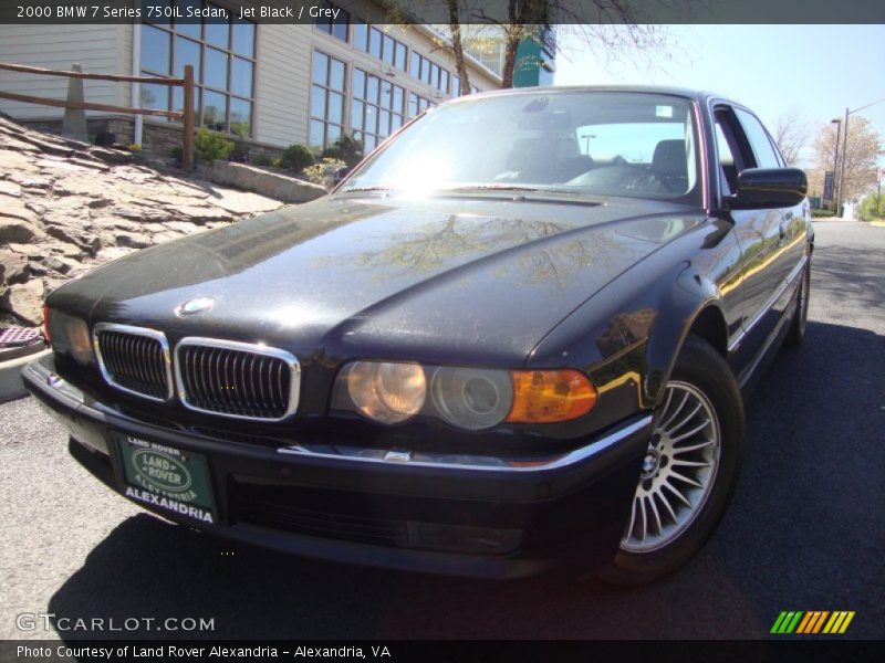 Jet Black / Grey 2000 BMW 7 Series 750iL Sedan