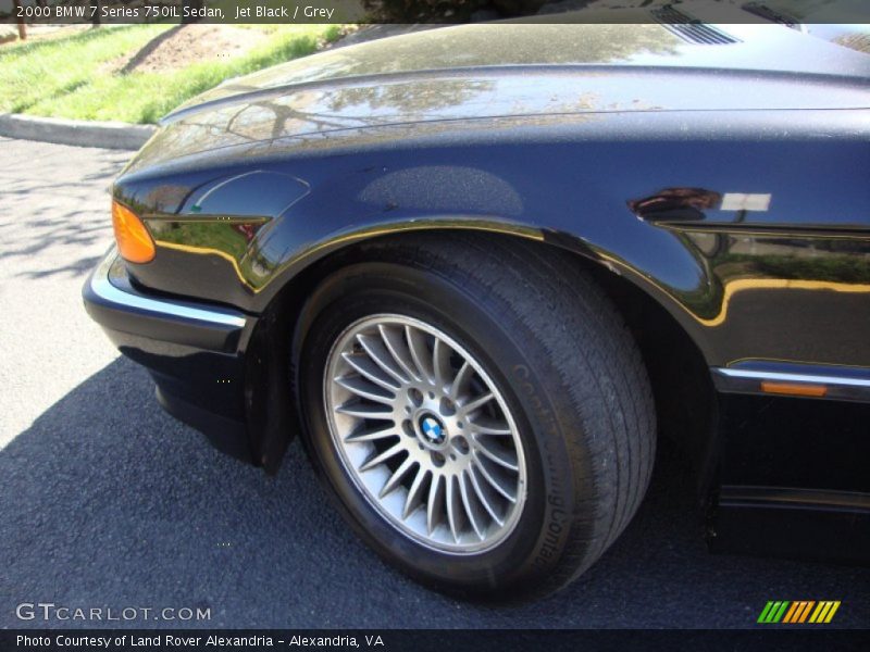 Jet Black / Grey 2000 BMW 7 Series 750iL Sedan